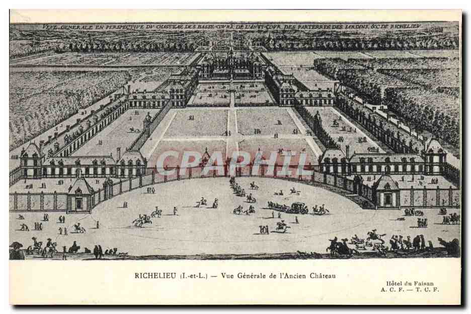CPA Richelieu Vue generale de l'ancien chateau 