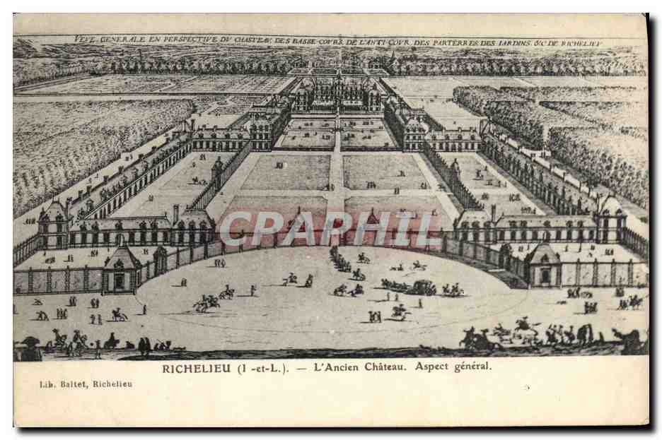 CPA Richelieu L'ancien chateau Aspect general 