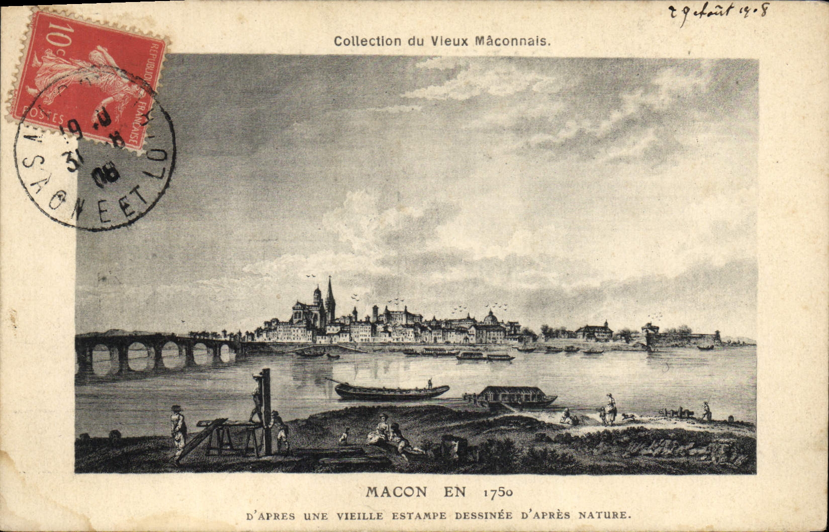 CPA Macon en 1750 