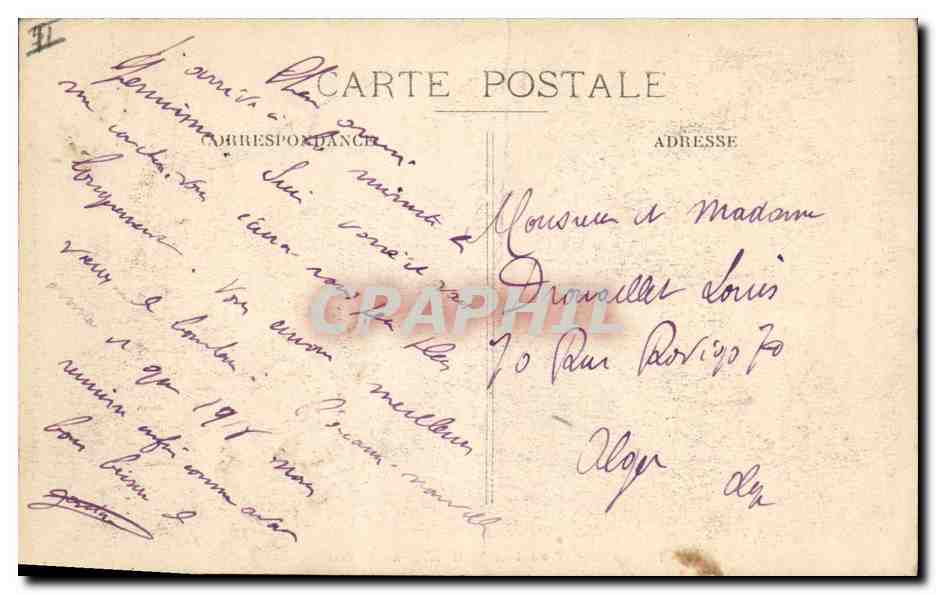 CPA Le Creusot en 1851 M Eugene Schneider  — Rückseite
