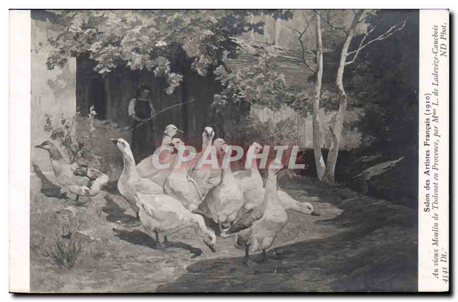 CPA Salon des artistes Francais 1910 Au vieux Moulin de Tholonet en Provence De Ladeveze Cauchois 