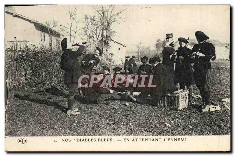 Nos "Diables Bleus" — En attendant l'ennemi — B.D. n°4