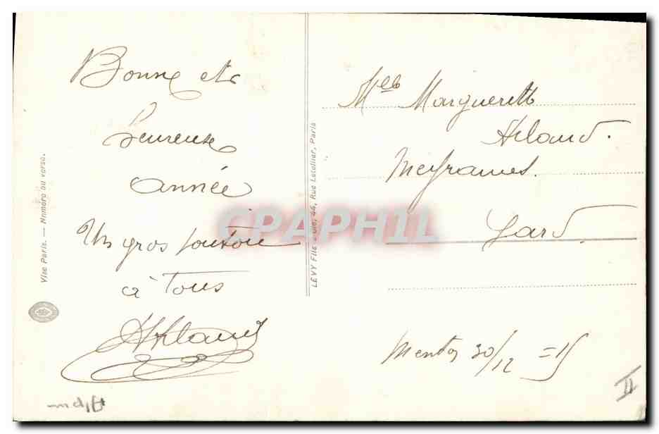 CPA Militaria Chasseurs Alpins L'alpin — Rückseite