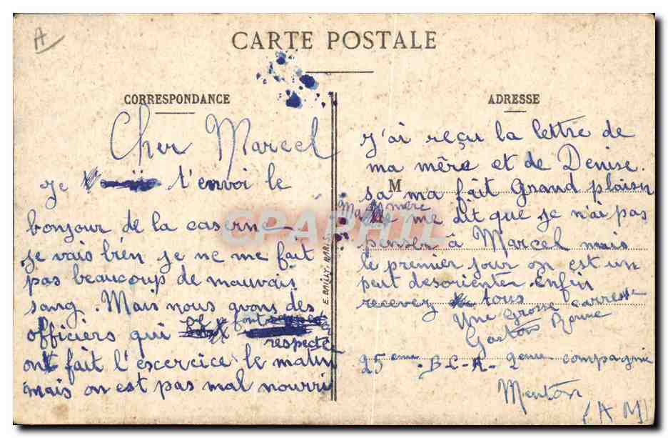Soldats en montagne — Le plus entêté des six... — E.B. PARIS Déposé — Verso