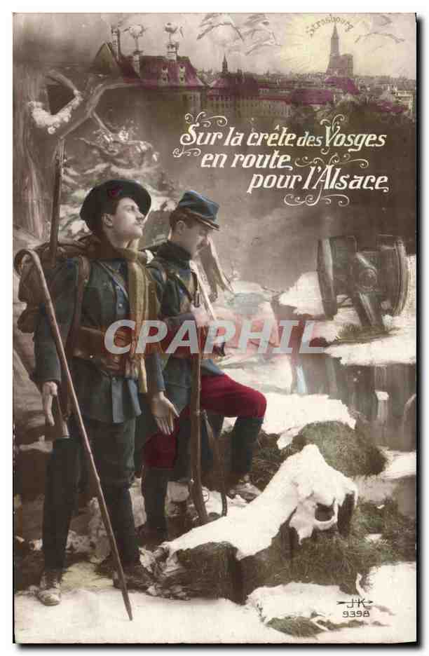 Deux soldats en route pour l'Alsace — Strasbourg — JK 9398