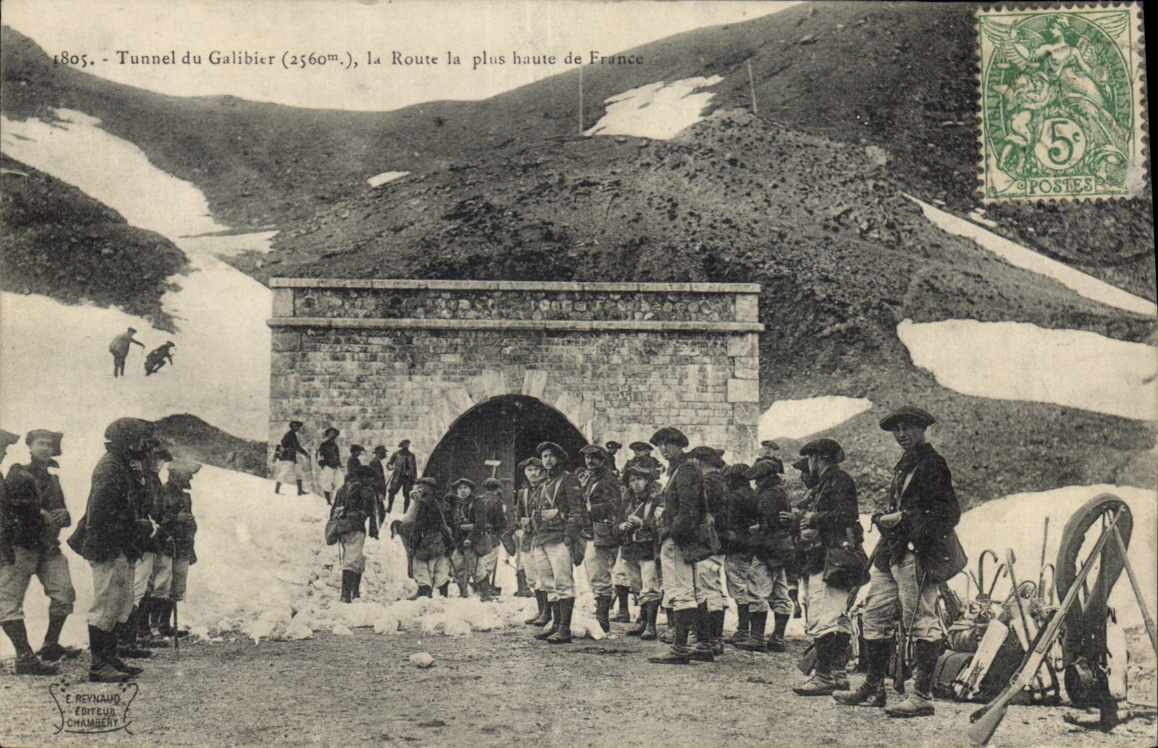 Tunnel du Galibier (2560m), la Route la plus haute de France — E. Reynaud, Chambéry
