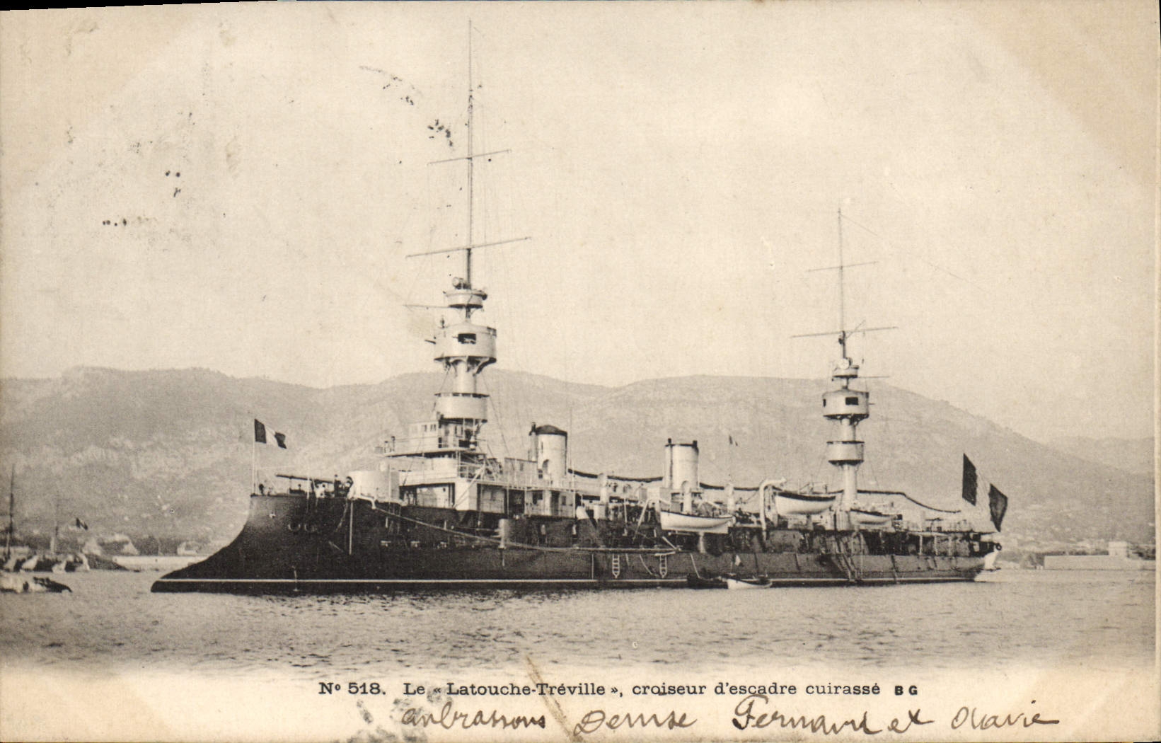 Le « Latouche-Tréville », croiseur d'escadre cuirassé — Éditeur Bernard & Navie, n° 518