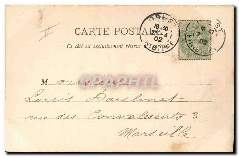 Crociera silurante 'Lalande' — Toulon-sur-Mer — A. Bougault, edit.-fot. — Verso