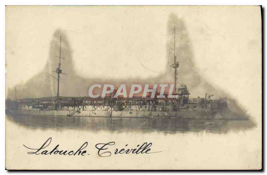 Bateau de guerre — Latouche Créville — éditeur Latouche Créville