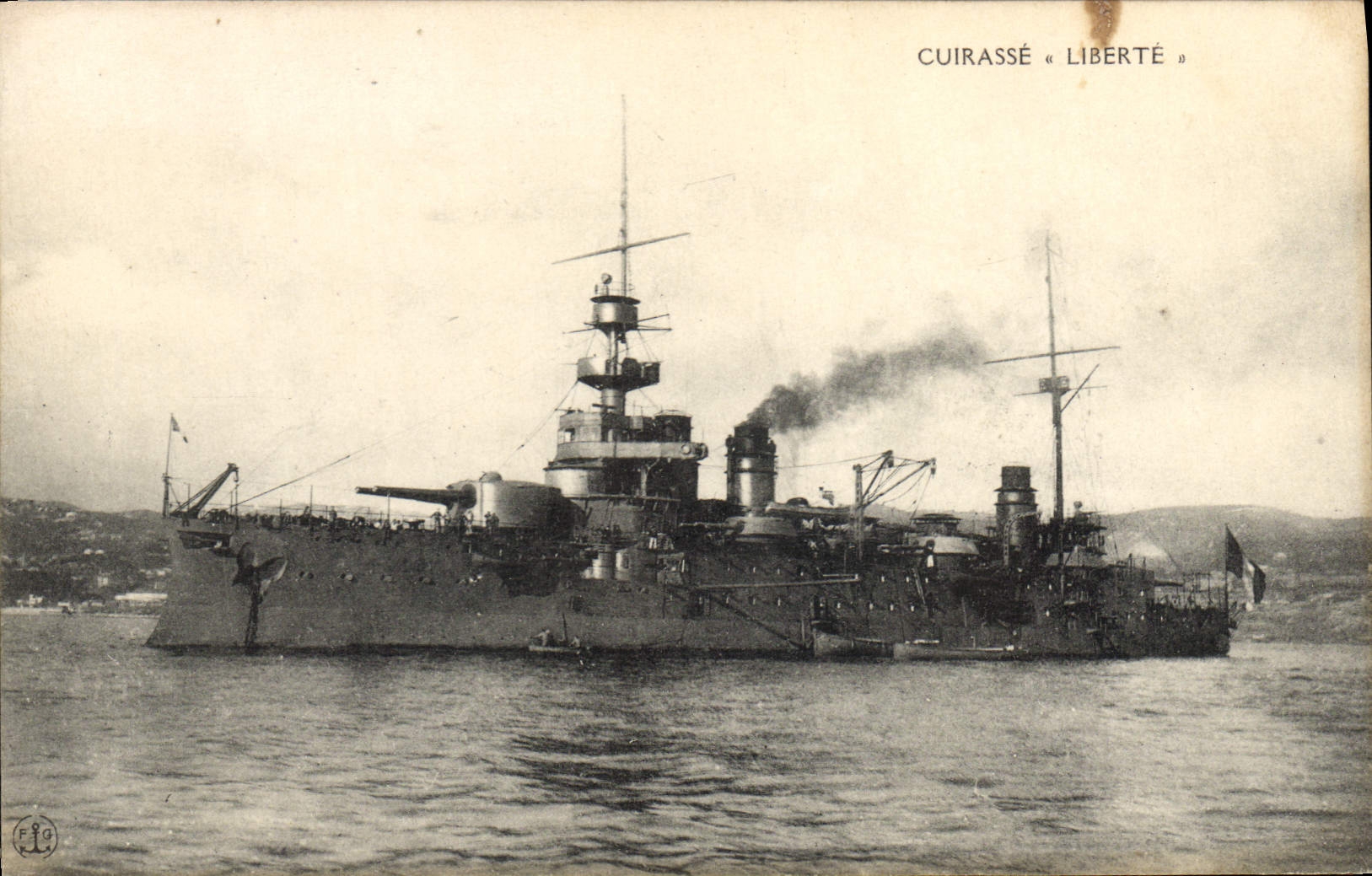 Cuirassé « Liberté » — navire de guerre français — éditeur F.99