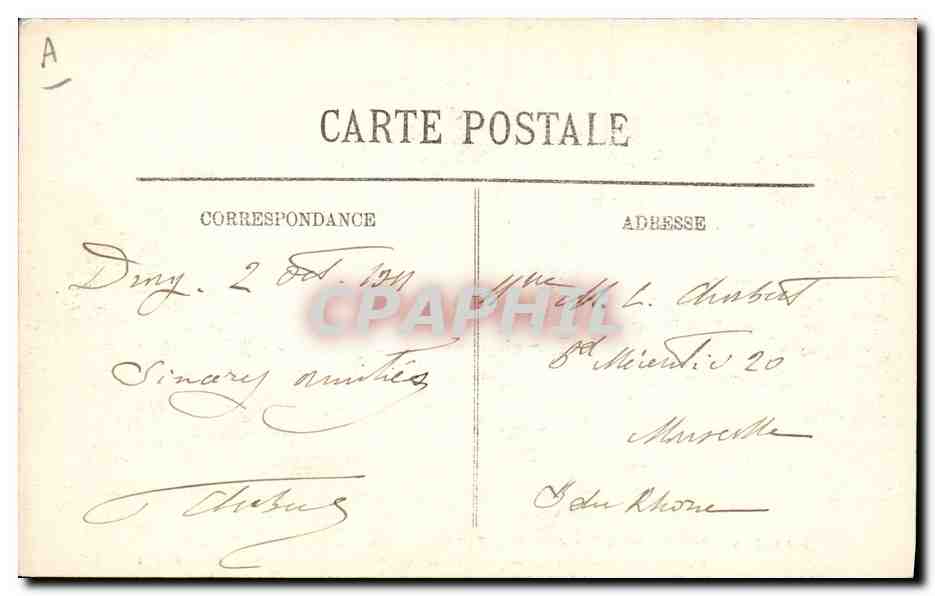 La catastrophe du cuirassé "Liberté" — Vue générale après l'explosion — 25 septembre 1914 — LL. — Verso