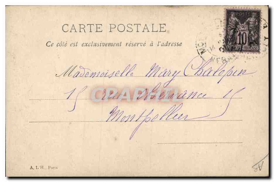 Cleo de Merode — Ritratto — Redtinner Paris n°5026 — Verso