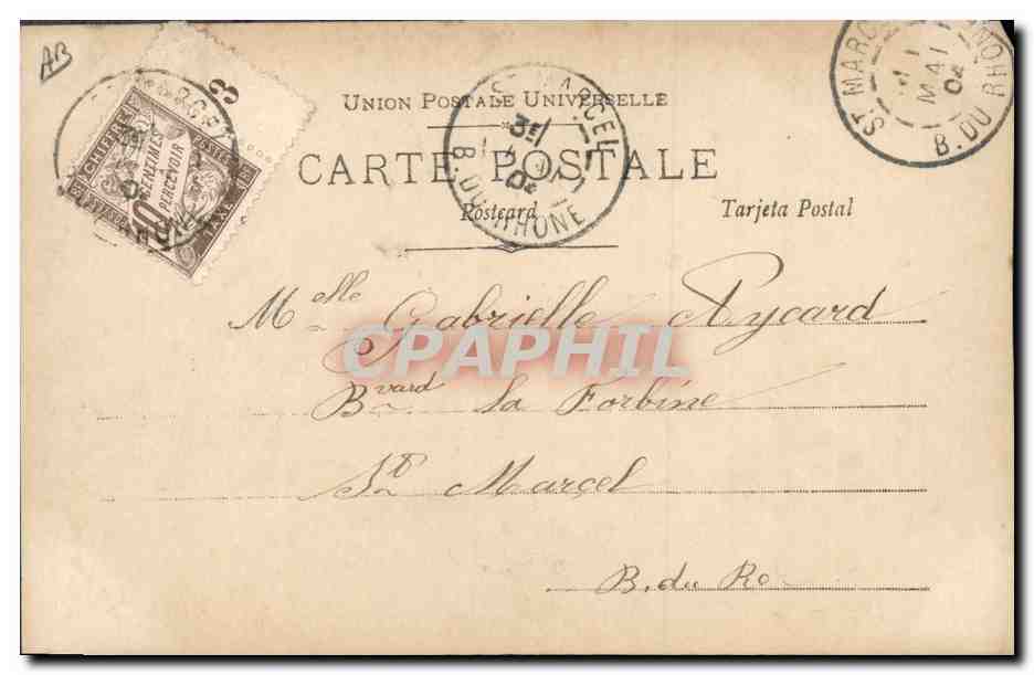 Cléo de Mérode — Danseuse en costume thaïlandais — éditée par Raoul Linger, Paris, n° 379/9 — Verso