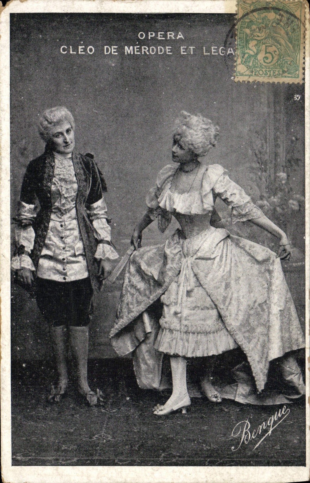 Cléo de Mérode et Lega — Opéra — Bengue