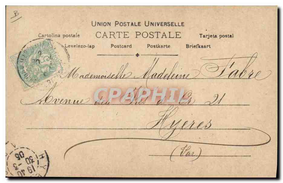 Félicitations de Pâques — CLED DE MÉRODE — Reutlinger, Paris — Verso