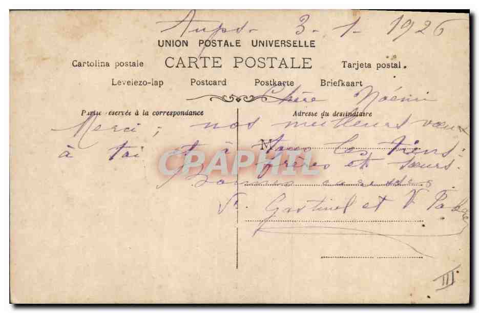 Sœur en robe bleue — scène de théâtre — éditeur Reufler, n° 1188 — Reverso