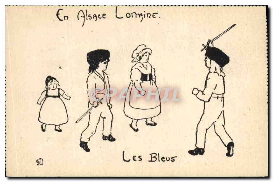 Les Bleus — En Algèe Lormigne — Imp. Ch. Courmont, Paris