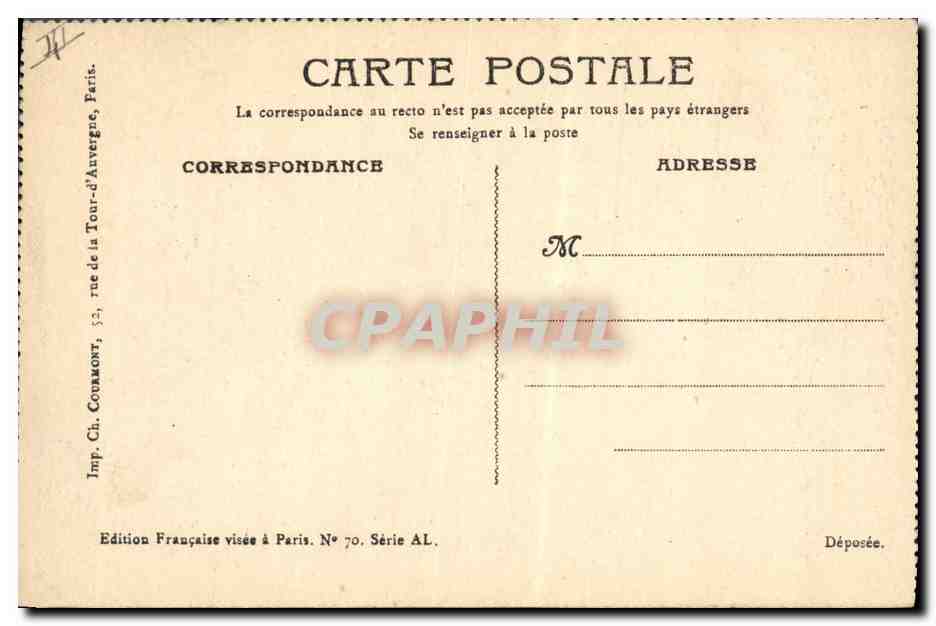 Les Bleus — En Algèe Lormigne — Imp. Ch. Courmont, Paris — Reverso