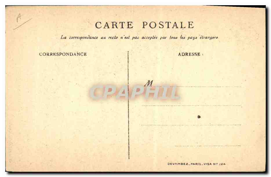 CPA Folklore Alsace O France Militaria — Verso