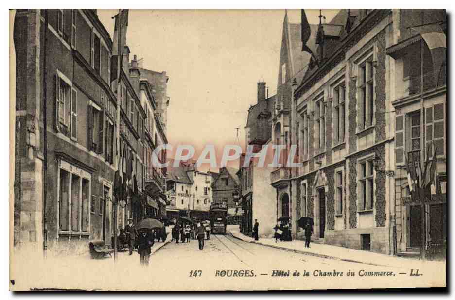 CPA Bourges Hotel de la Chambre de Commerce 