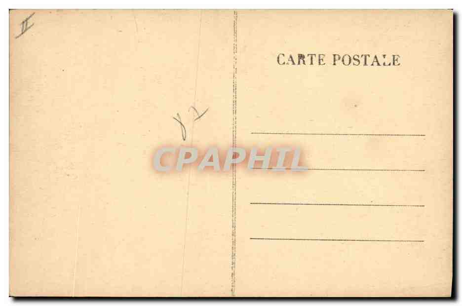 CPA Chambre de Commerce et Hotel des Postes Limoges  — Verso