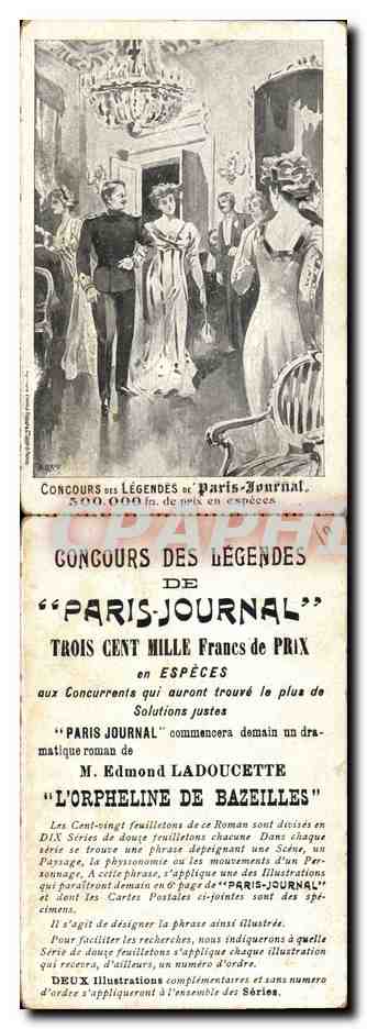 CPA Loterie Concours des legendes de Paris Journal 