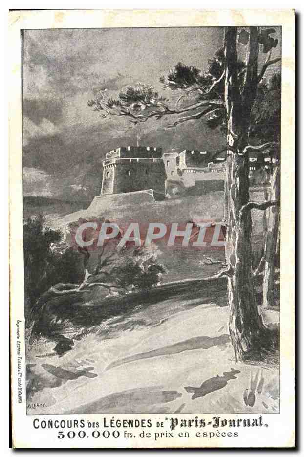 CPA Loterie Concours des legendes de Paris Journal