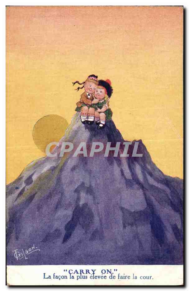 CPA Fantaisie Illustrateur Enfants Carry on 