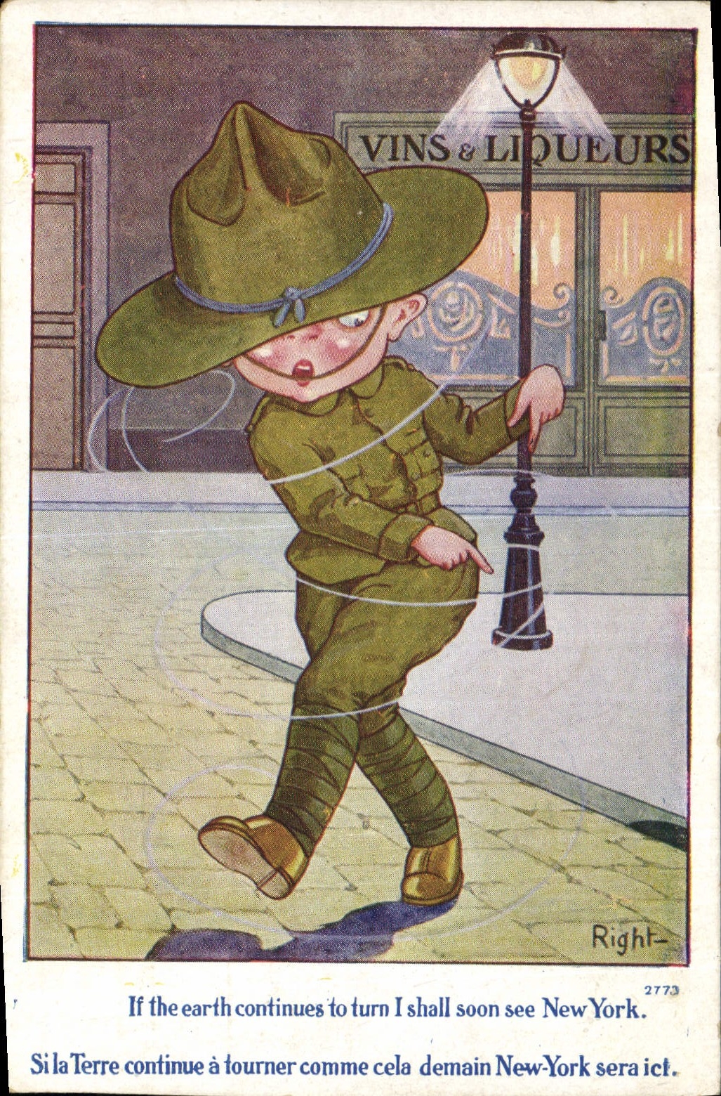 Soldat in Uniform — Paris, Verlag Right- n°2773