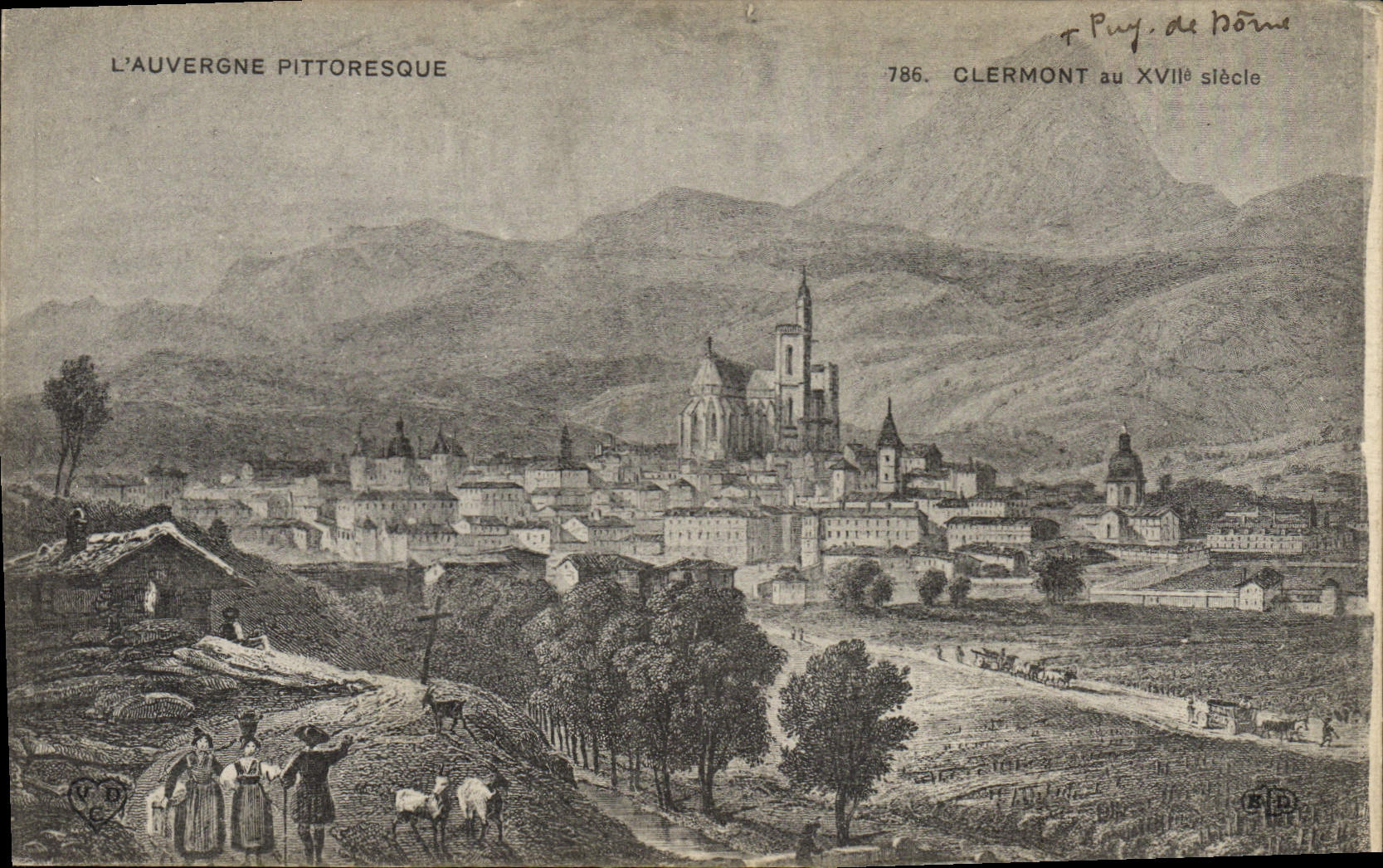 CPA Auvergne Clermont au 17eme 