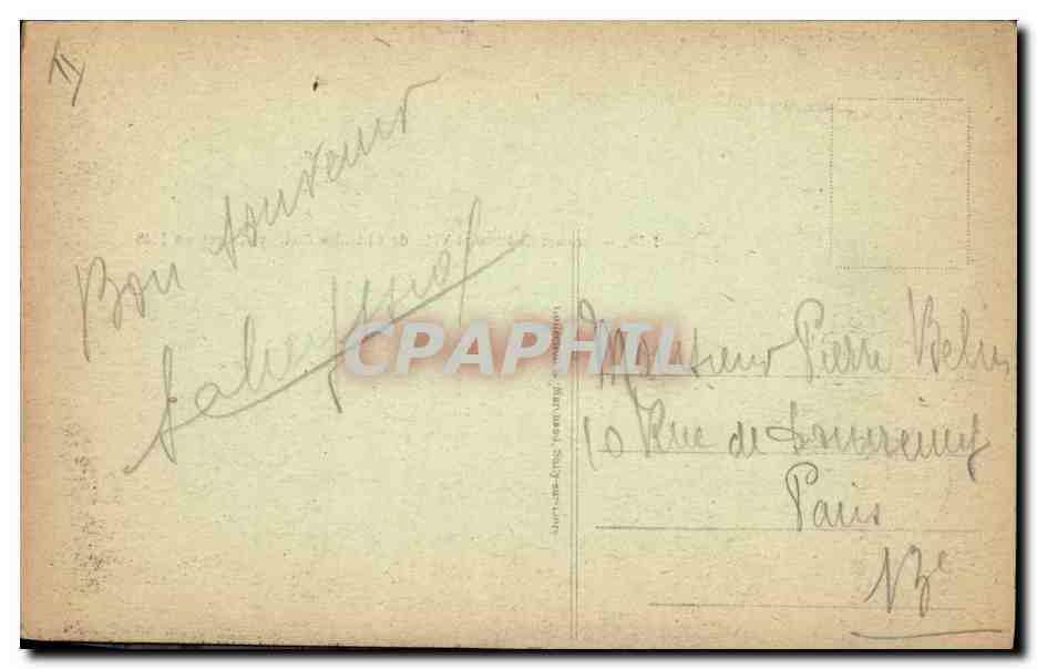 CPA Chastillon sur Loing Ancien chateau et ville de Cahtillon coligny en 1648  — Verso