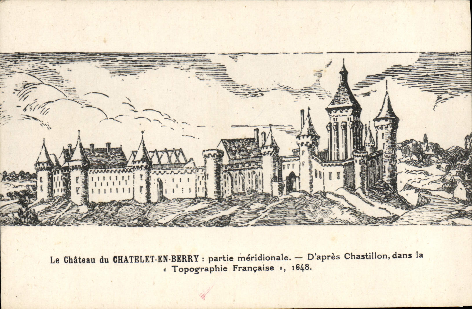 CPA Le chateau du Chatelet en Berry partie meridionale 