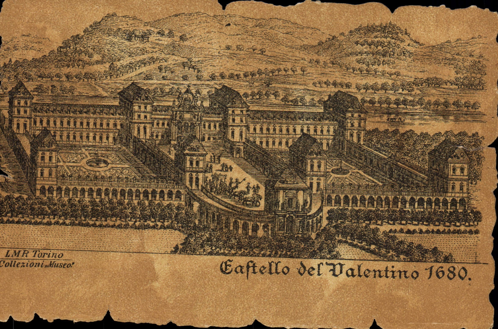 Castello del Valentino — vue historique — LMR Torino Collezioni Museo