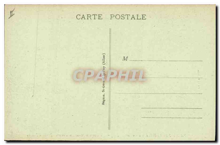 CPA Saint Nectaire il y a cent ans L'eglise Le chateau feodal le Prieure Dessin d'Isabey  — Verso