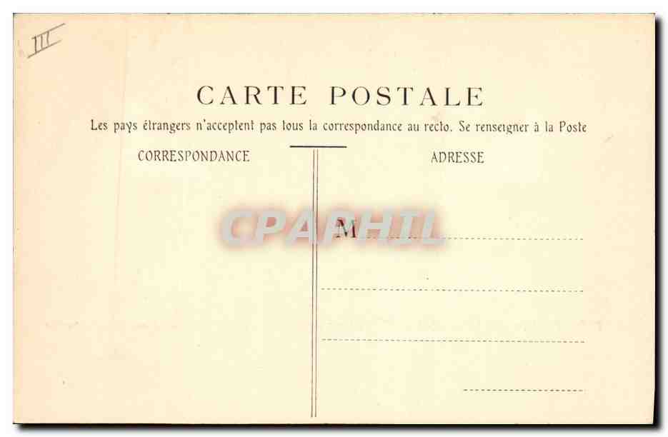 CPA Carlat Chateau de la Reine Margot rase par l'ordre de Henri IV  — Verso