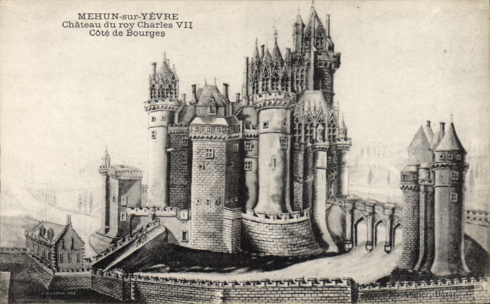 CPA Mehun sur Yevre Chateau du roy Charles VII Cote de Bourges 
