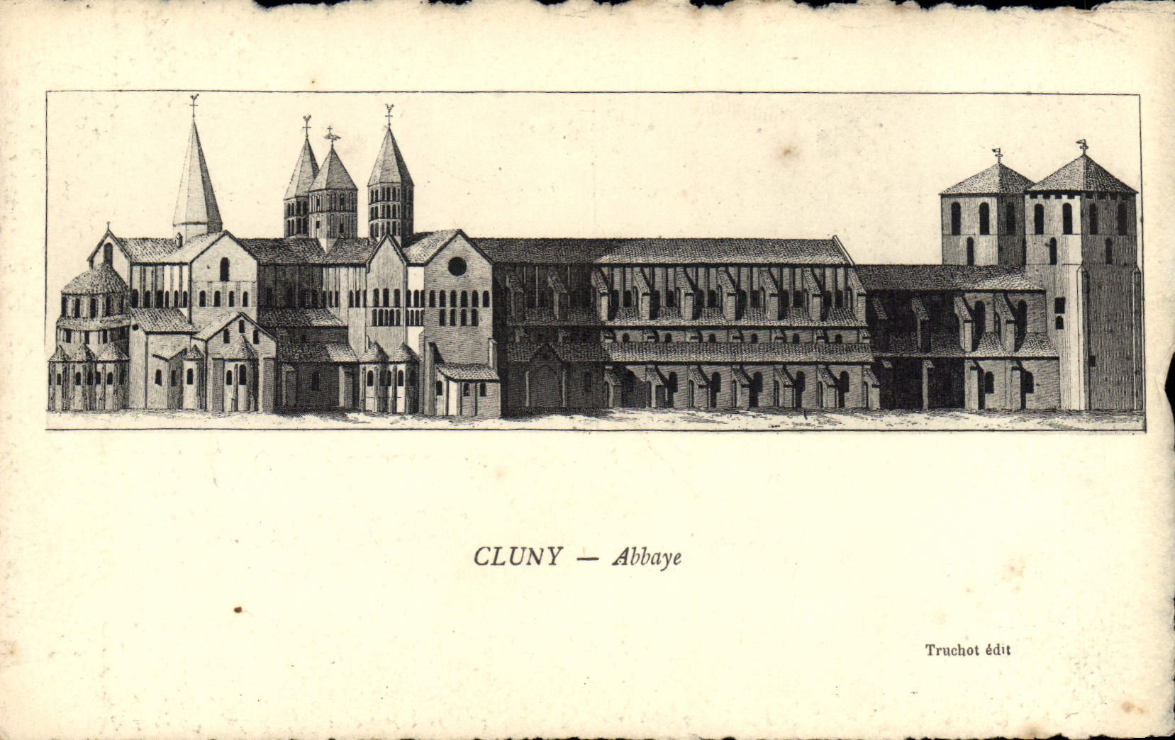 CPA Cluny Abbaye 