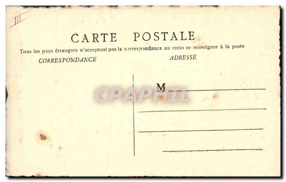 CPA Cluny Abbaye  — Verso