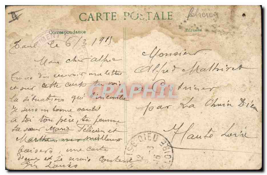 CPA Militaria Chasseurs Alpins Nos alpins en campagne  — Rückseite