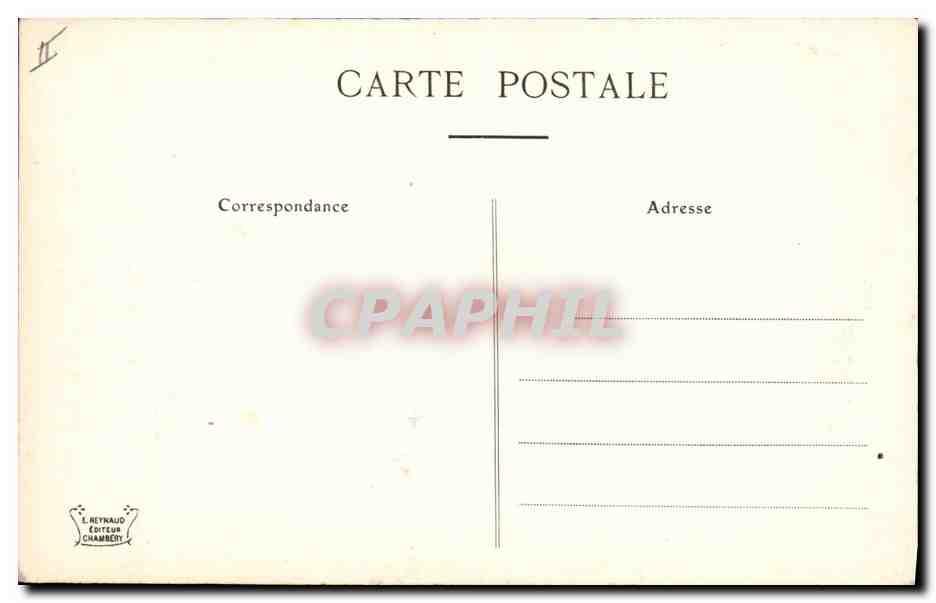 CPA Militaria Chasseurs Alpins Un sentier dans les Alpes — Rückseite