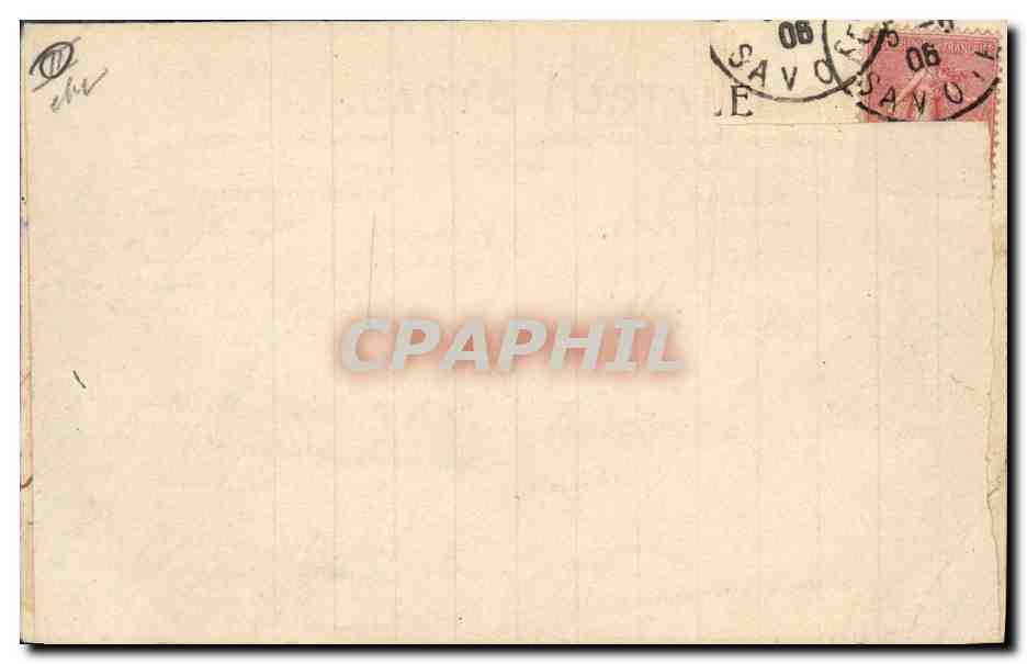 CPA Militaria Chasseurs Alpins Chambery Caserne de Joppet  — Rückseite