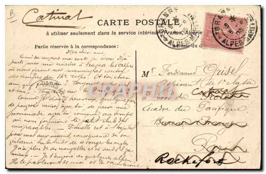Nos Chasseurs dans les Alpes — En Reconnaissance — Édition Artistique T. Bonnet fils, Grenoble — Reverso