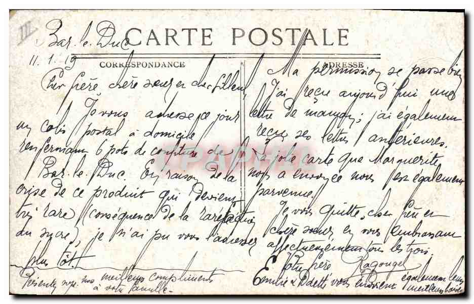 CPA Militaria Chasseurs Alpins En campagne La musique des Chasseurs alpins — Verso