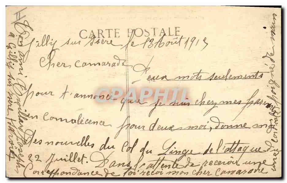 CPA Militaria Chasseurs Alpins en manoeuvres Massif de la Vanoise — Rückseite