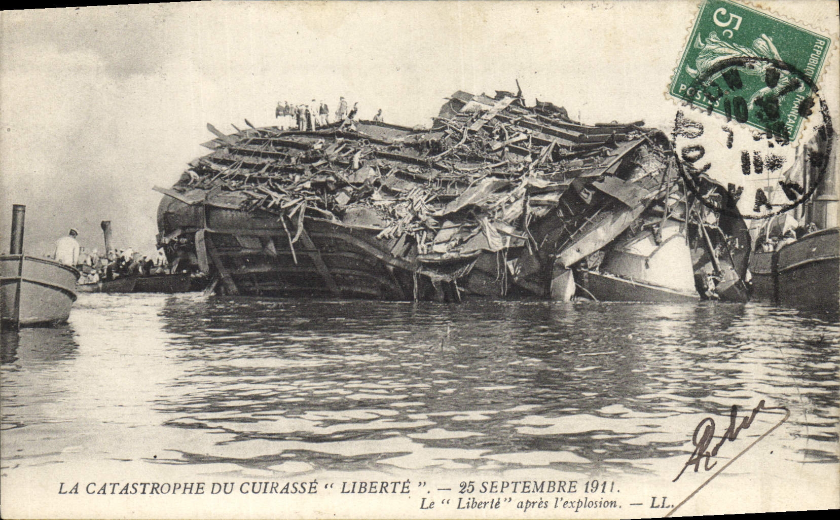 La catastrophe du cuirassé "Liberté" — 25 septembre 1911 — LL.