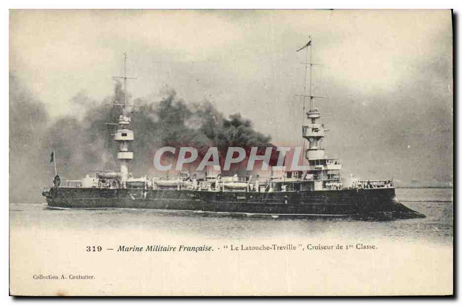 CPA Bateau Le Latouche Treville Croiseur de 1ere classe 