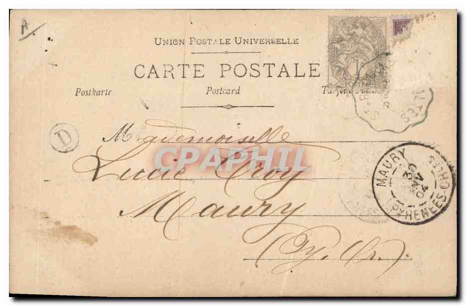 CPA Fantaisie Theatre Femme Otero — Achterkant