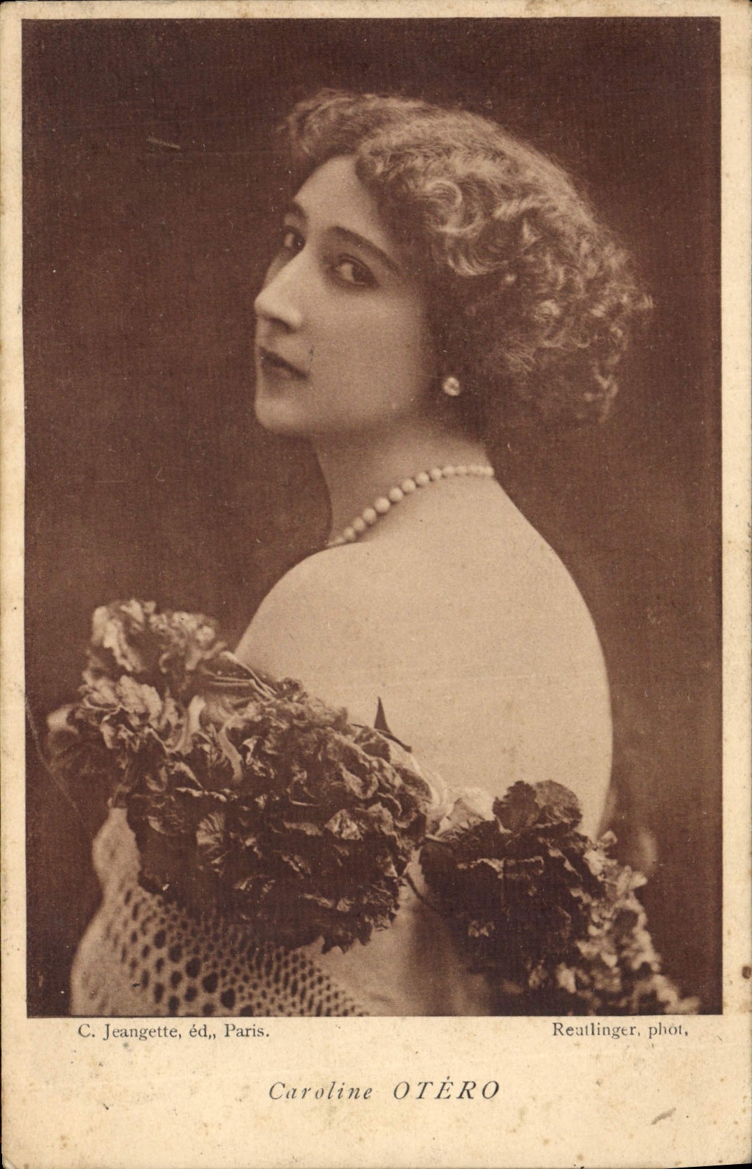 Caroline Otéro — Portrait de la chanteuse — C. Jeangette, éd., Paris