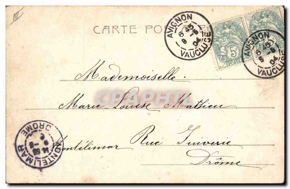 Mme Otero et M. Franck — scène de danse — éditée par Alvarasso, n° 3200 — Achterkant