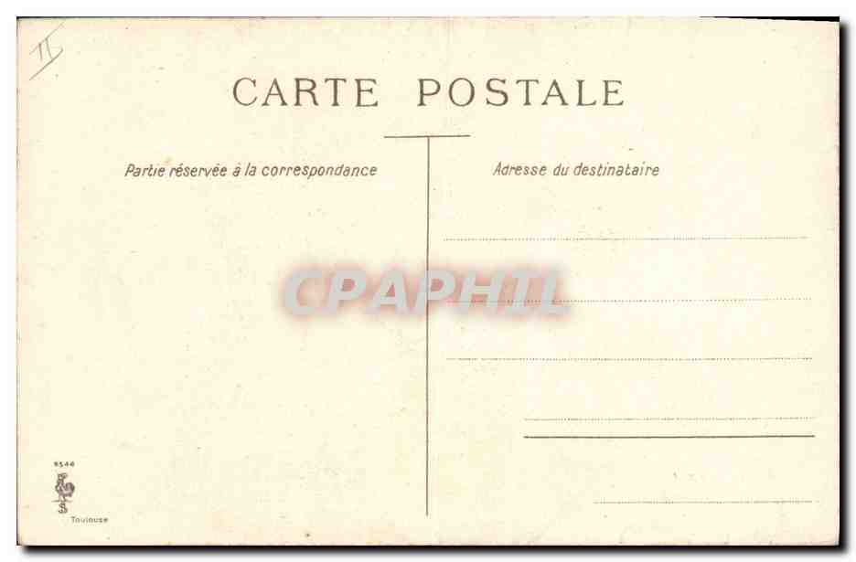 CPA Folklore Alsace Heureuse annee — Verso